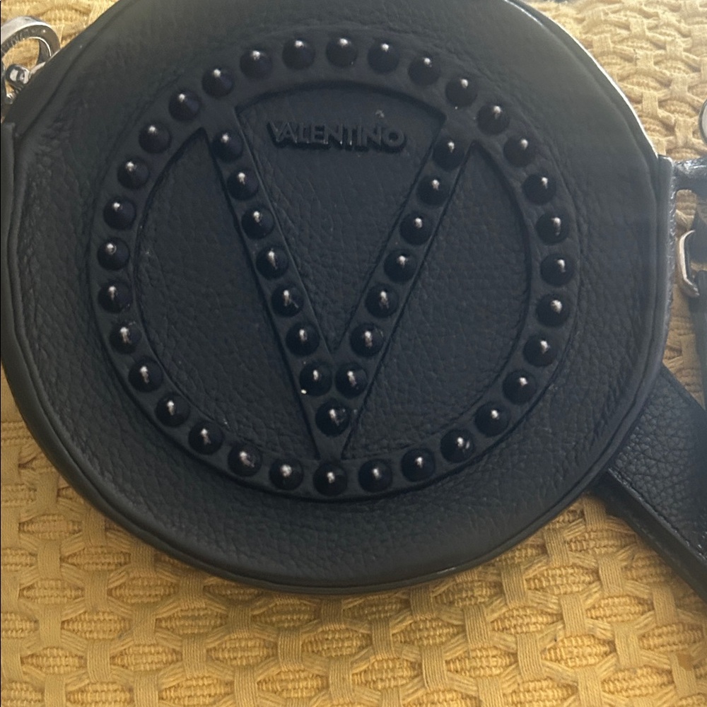 Unique Valentino Black Studded Crossbody Bag